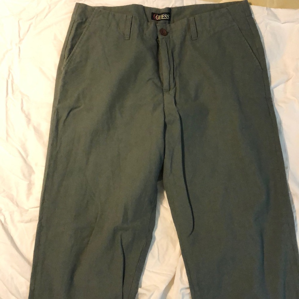 Gray pinstripe pants
